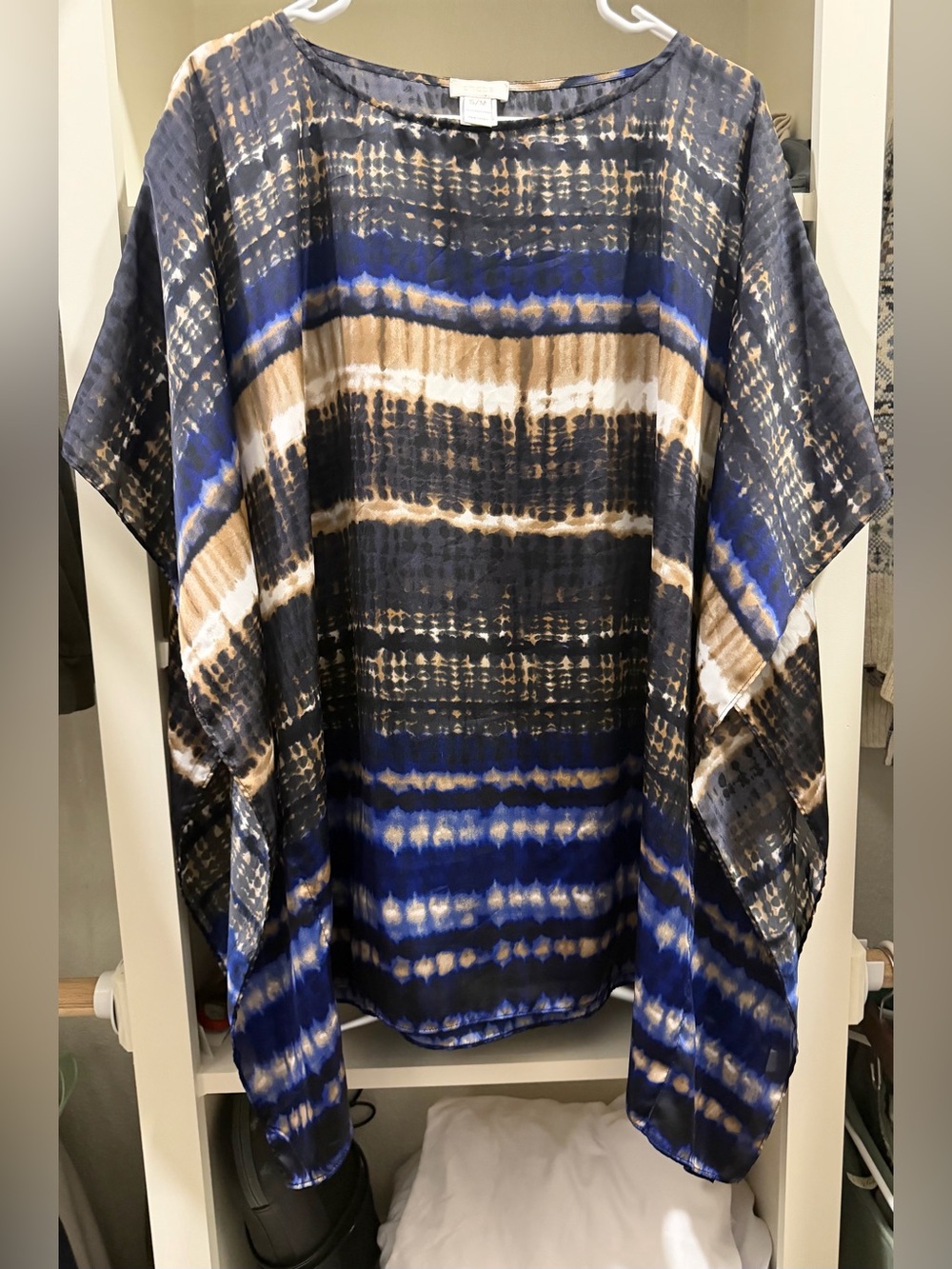 Chico's tie-dye poncho top size s/m